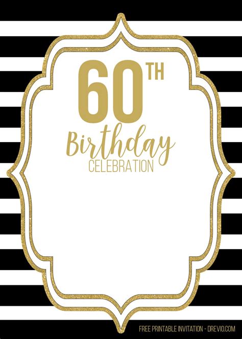 Designing Your 60th Birthday Template