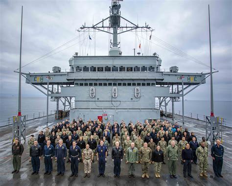 A photo of a 6th Fleet ship participating in a bilateral exercise with a regional navy in the Mediterranean