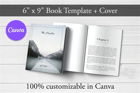 Example of a 6x9 book template with custom fonts