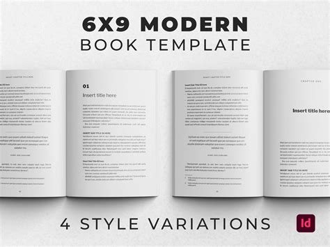 Example of a 6x9 book template with paragraph styles