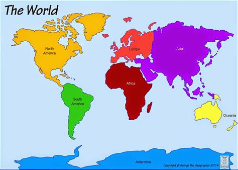 7 Continents Map