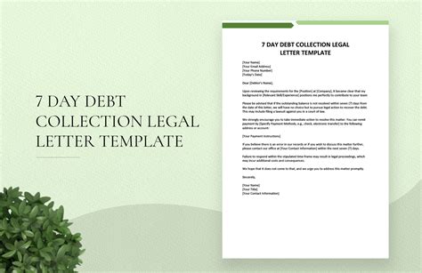 7-day notice letter template word