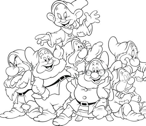 7 Dwarfs coloring pages