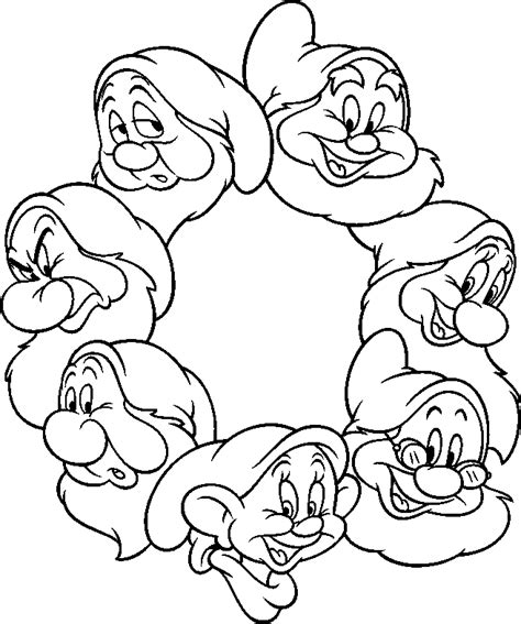 7 Dwarfs coloring pages gallery 2