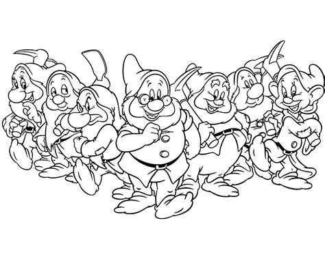 7 Dwarfs coloring pages gallery 4