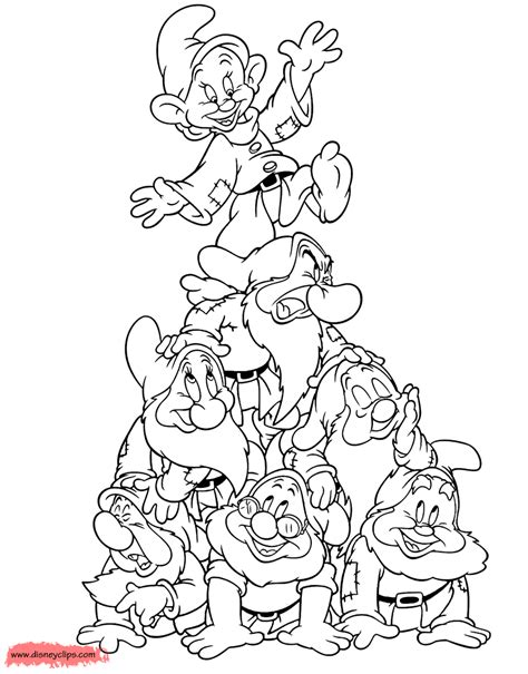 7 Dwarfs coloring pages gallery 5