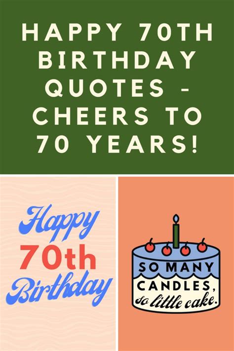 70th Birthday Quotes