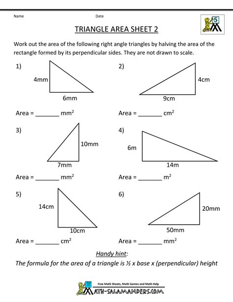 7th grade geometry worksheets