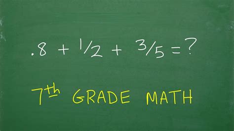 7th grade math problems