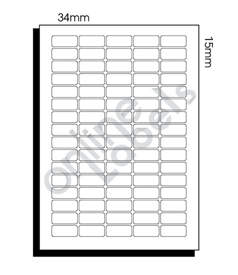 80 Labels Per Sheet Template in Microsoft Word