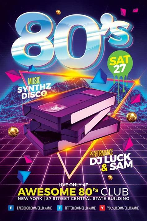 80s Flyer Template 5