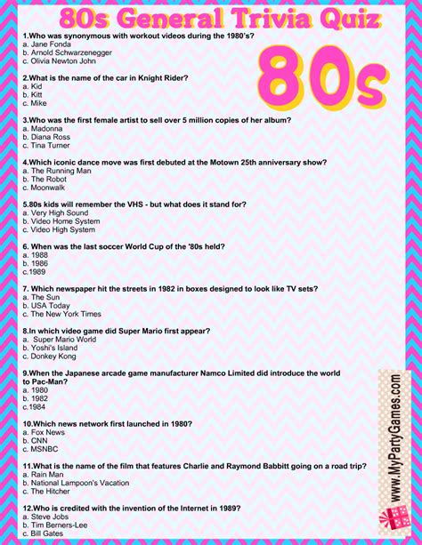 80s trivia