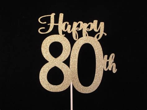 80th birthday cake topper printable resources