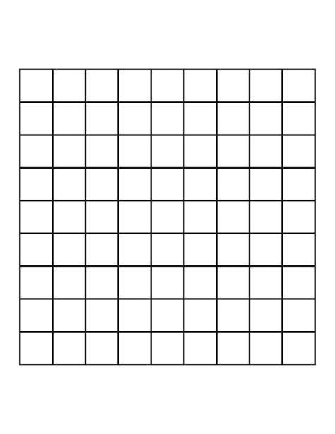 9 Box Grid Template Printable