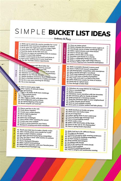 Couple creating a bucket list