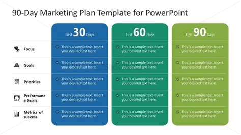 90-day plan template design