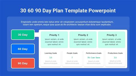 90 Day Plan Template PowerPoint Free Download