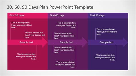 90 Day Plan Template PowerPoint Free Download