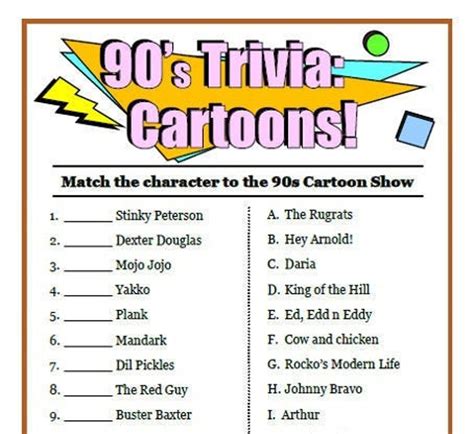 90s Trivia Game