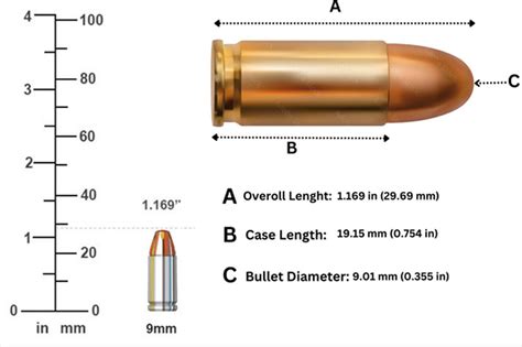 9mm handgun size