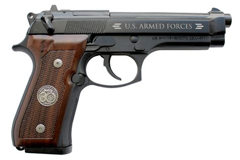 A 9mm Luger handgun, a popular choice for self-defense