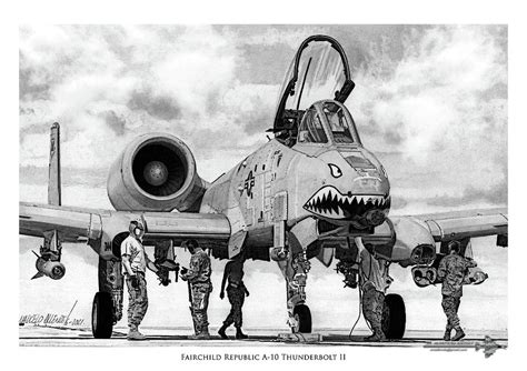 A-10 Warthog drawing 1