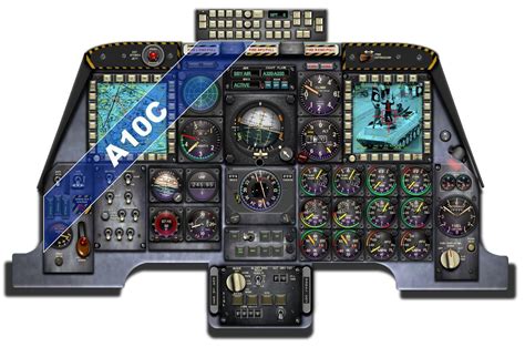 A-10 Warthog Engine Instrument Panel