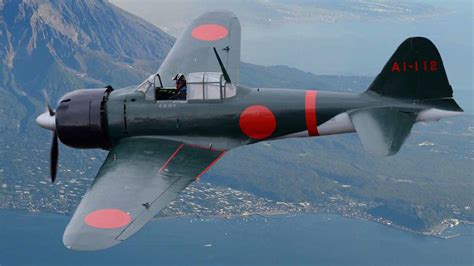 Mitsubishi A6M Zero in flight