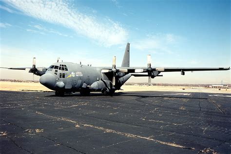 AC-130 Gunship On Runway