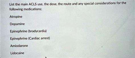 ACLS Special Considerations Image