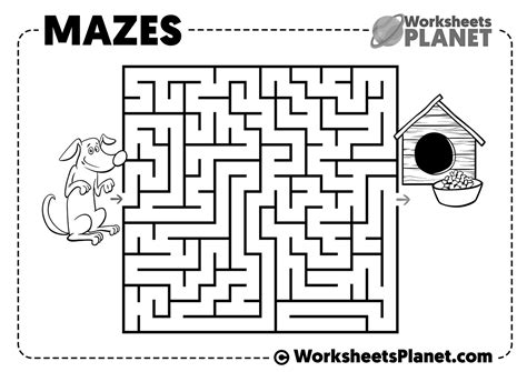 ADHD Maze Worksheets