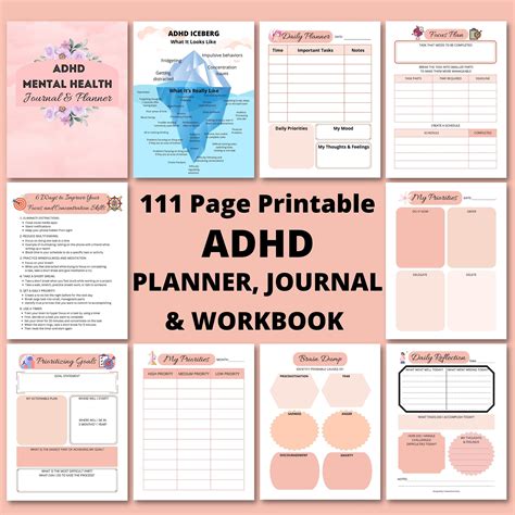 ADHD worksheets for adults