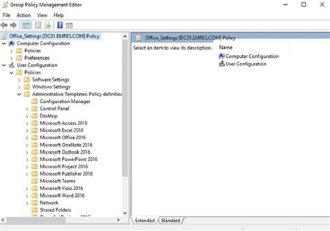 ADML Template Management