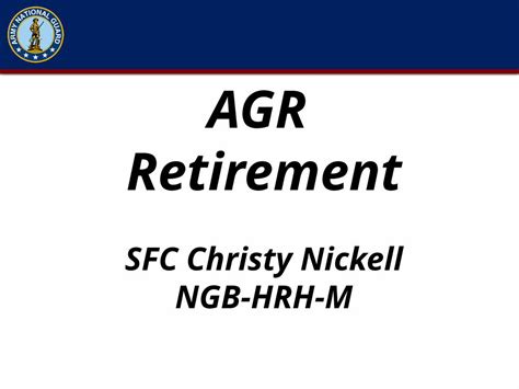 AGR Retirement Benefits