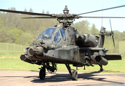 AH-64 Apache attack helicopter in flight