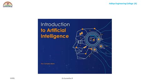 Introduction to AI and ML