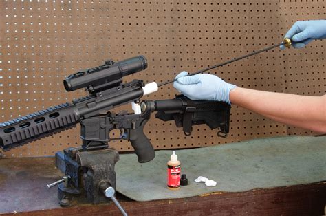 AR-15 rifle maintenance