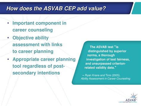 ASVAB Career Counselor Guidance