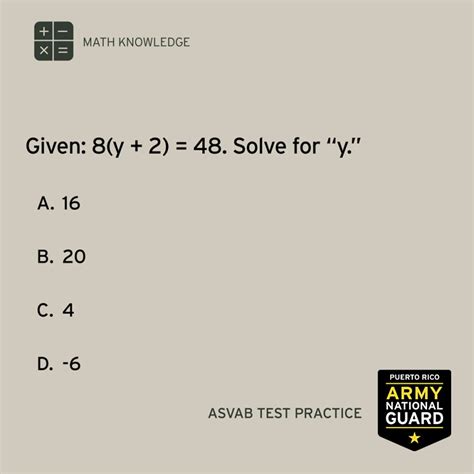 ASVAB Sample Questions