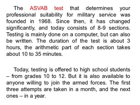 ASVAB Test Day