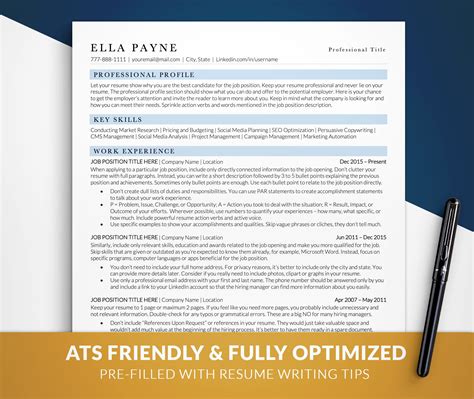 Example of an ATS-Optimized Resume Template