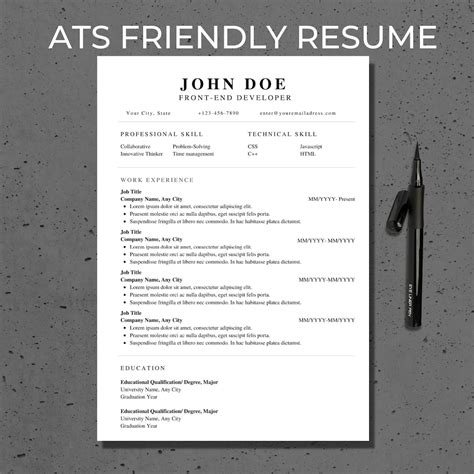 Create A Stunning ATS Resume Template With Canva