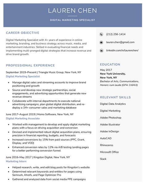 ATS Resume Template Gallery 5