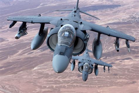 AV-8B Harrier Jump Jet in flight