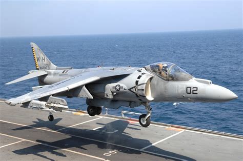 AV-8B Harrier Jump Jet landing