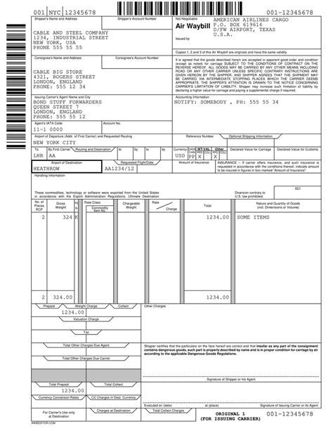 AWB format example 4