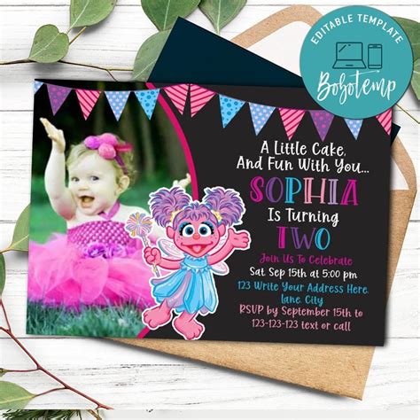 Abby Cadabby Invitation Templates