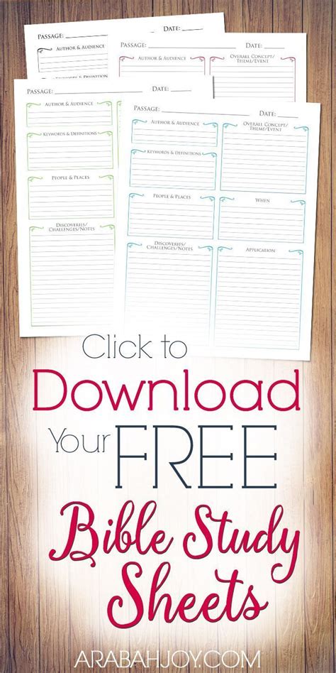 Abeka Printables for Bible Study