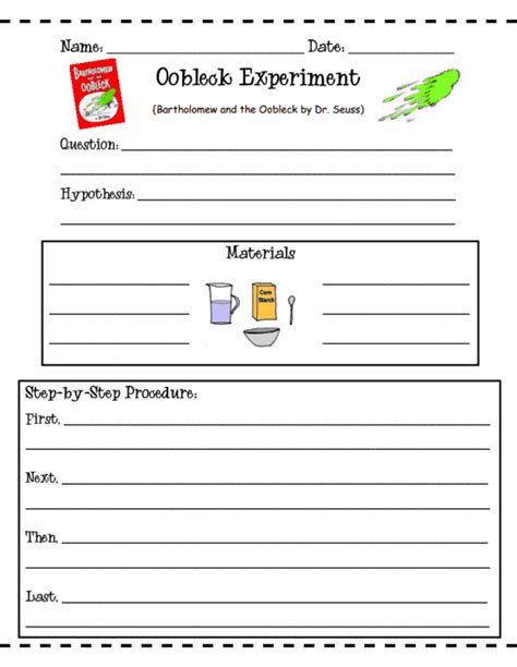 Abeka Science Experiment Printable