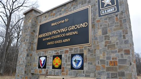 Aerial view of Aberdeen Proving Ground